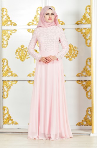 Pearl Evening Dress 3134-01 Powder 3134-01