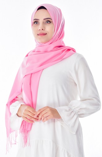 Düz Şal 901354-10 Şekerpembe 10