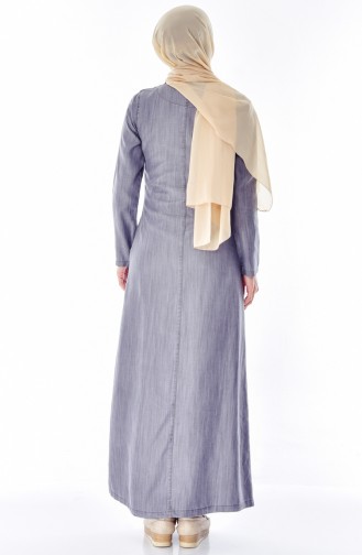 Robe Jean Perlées 9157-01 Gris 9157-01