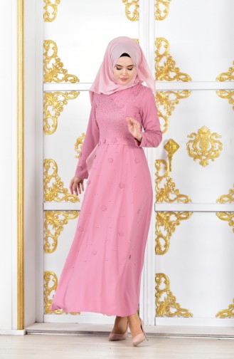 Habillé Hijab Rose Pâle 1002-05