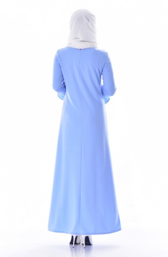 Indigo Hijab Dress 8019-10