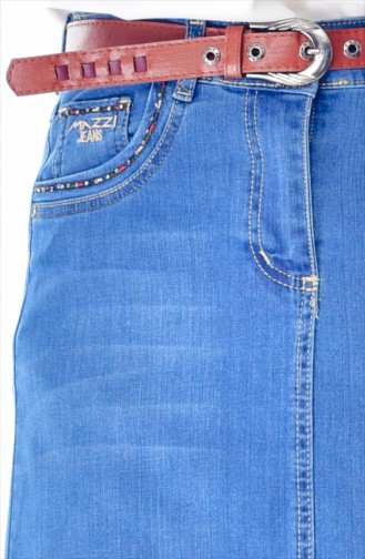 تنورة أزرق جينز 3583-01