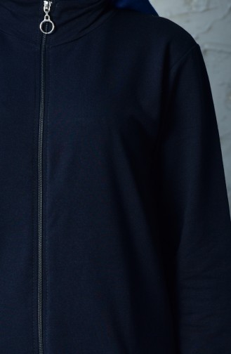 Zippered Tracksuit Suit 20110-02 Navy 20110-02