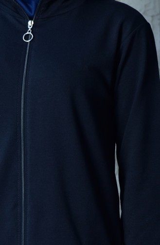 Zippered Tracksuit Suit 20110C-02 Navy 20110C-02