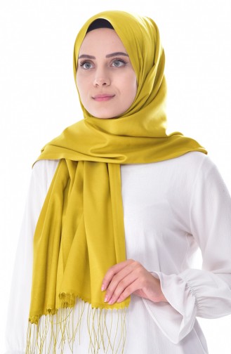 Düz Şal 901358-11 Safran Rengi