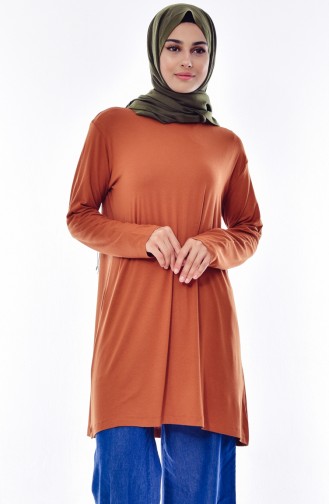 Grande Taille Peigné Hijab 0737-11 Tabac 0737-11