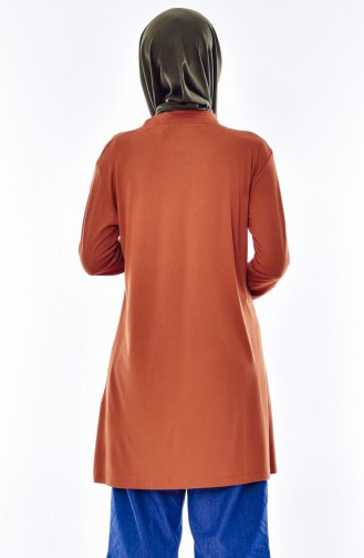 Grande Taille Peigné Hijab 0737-11 Tabac 0737-11