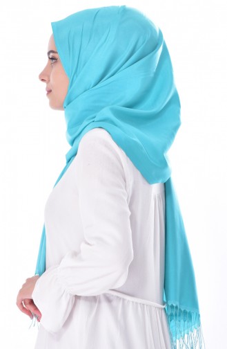 شال بتصميم سادة901358-20 لون تركواز 20