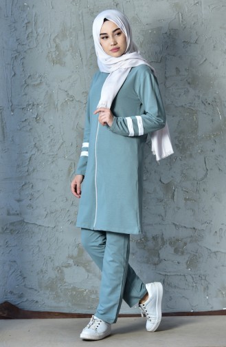 Zippered Tracksuit 18050-21   Almond Green 18050-21