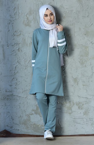 Zippered Tracksuit 18050-21   Almond Green 18050-21