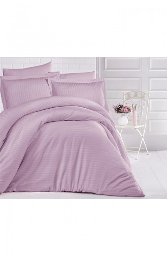 Ensemble Housse de Couette Satin a Rayure Double Personnes SÇÇ-DUZ-V7LİL-CLS-K 7LİL-CLS-K