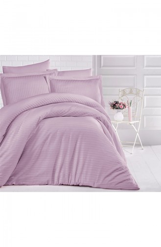 Striped Satin Double Duvet Cover Set SÇÇ-DUZ-V7LİL-CLS-K 7LİL-CLS-K