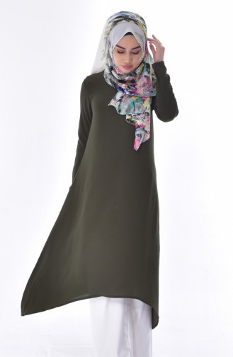 Asimetrik Tunik 20736-01 Haki