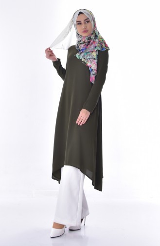 Tunique Asymétrique 20736-01 Khaki 20736-01