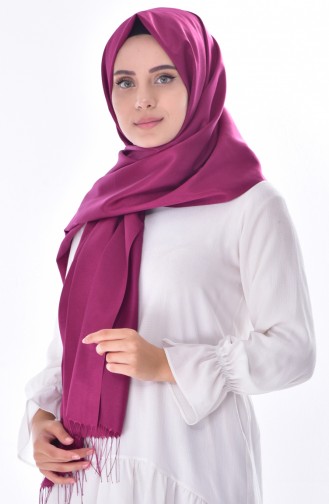 Twill Snap Shawl -02 Dark Fuchsia 02