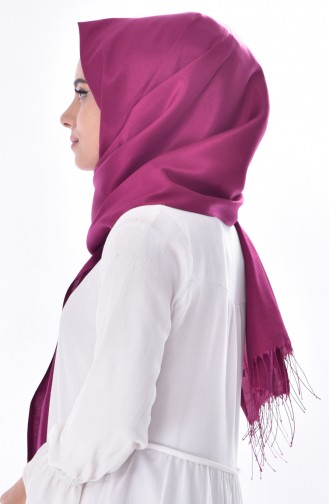 Twill Snap Shawl -02 Dark Fuchsia 02