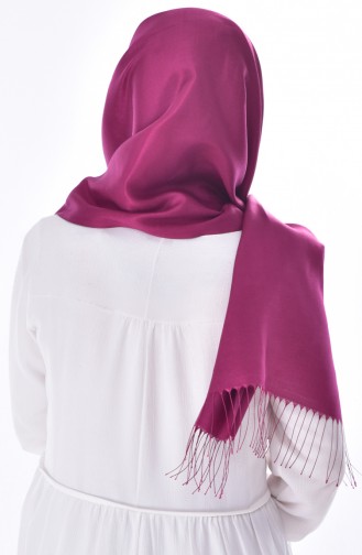 Twill Snap Shawl -02 Dark Fuchsia 02