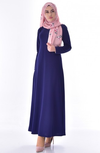 Purple Hijab Dress 3323-09