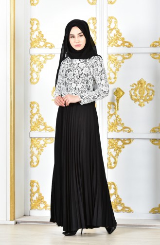 Habillé Hijab Noir 1005-02