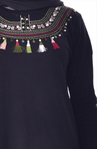 VMODA Embroidered Knitwear Sweater 4218-03 Black 4218-03