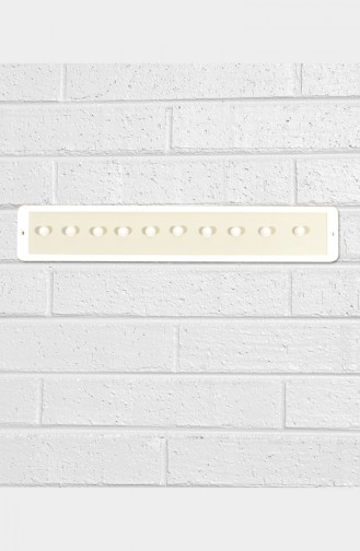 Porte-Echarpes Magnétique Plastique Simple 0002 Blanc 0002