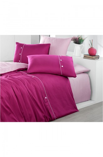 Saten Butik Nevresim Takımı Çift Kişilik SBNLV-LAV-V5 5