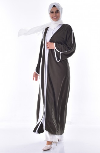 Plain Abaya 3317-04 Khaki 3317-04