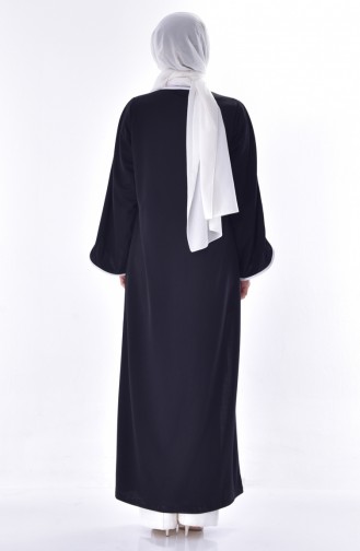 Plain Abaya 3317-03 Black 3317-03