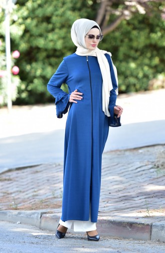 Abaya mit Perlen 2005-01 İndigo 2005-01