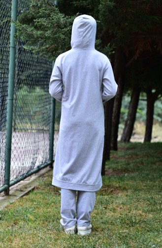 Zippered Tracksuit Suit 30110C-03 Gray 30110C-03