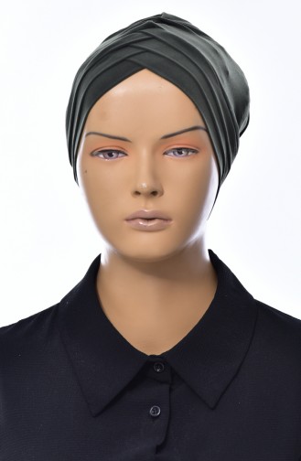 Üç Bantlı Çapraz Bone 0022-11 Haki