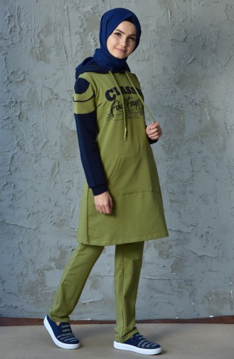 Oil Green Tracksuit 8241-02