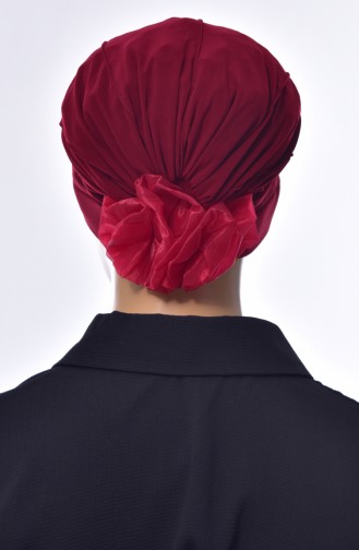 Ribbed Turban Bone 1006-15 Burgundy 1006-15