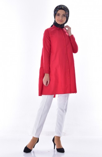 Cepli Salaş Tunik 41115-01 Kırmızı