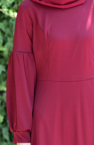 Claret Red Hijab Dress 2003-09