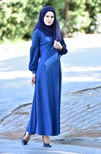 Indigo Hijab Dress 2003-03