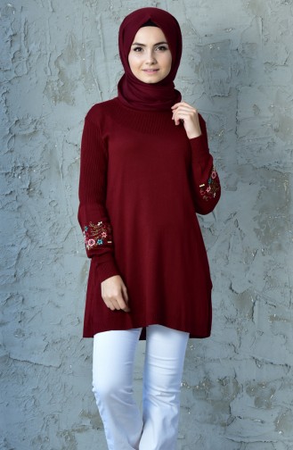 Claret Red Sweater 1254-08