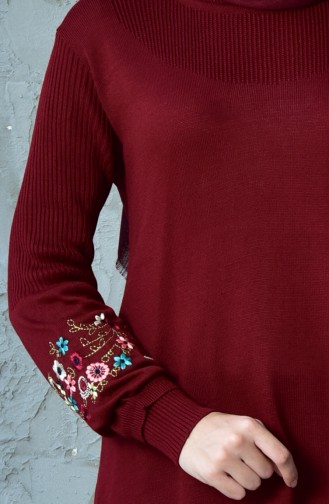 Claret Red Sweater 1254-08