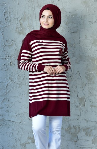 Claret Red Sweater 1258-07
