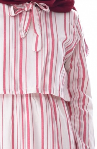 Striped Dress 3923-07 Red 3923-07