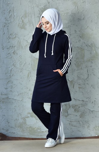 BWEST Hooded Tracksuit 15000-05 Navy Blue 15000-05