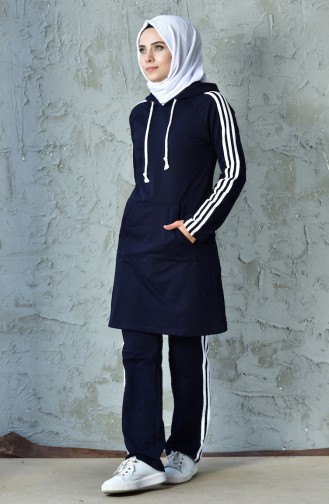 BWEST Hooded Tracksuit 15000-05 Navy Blue 15000-05