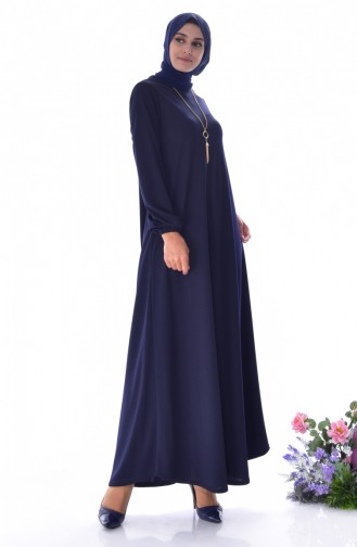 Navy Blue Hijab Dress 2010-04