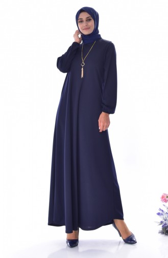 Navy Blue Hijab Dress 2010-04