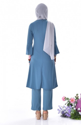 Tunik Pantolon İkili Takım 7002-03 Mavi