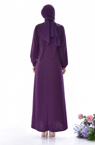 Plum Hijab Dress 2007-07