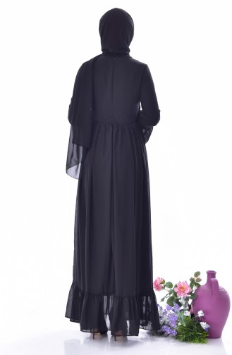 Black Hijab Dress 0811-05