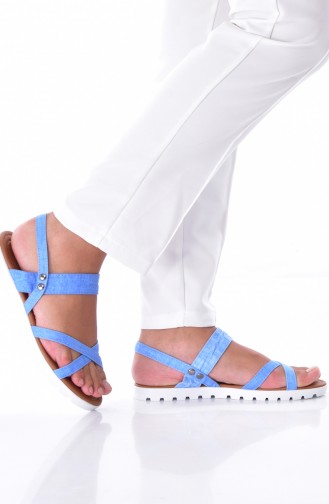 Blue Summer Sandals 0106-02