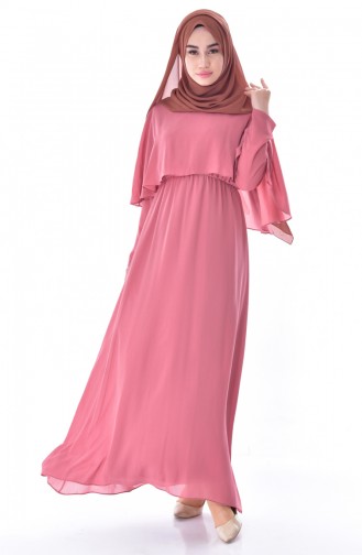 Dusty Rose Hijab Dress 60651-05