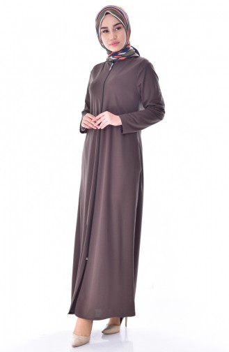 Hooded Abya 0306-02 Khaki 0306-02